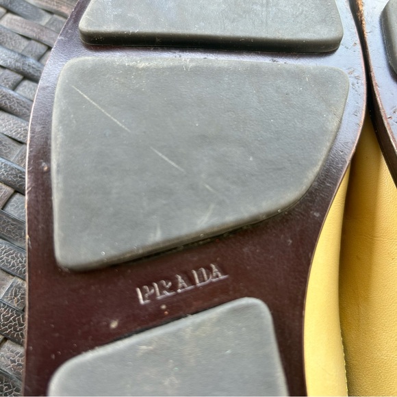 Prada Mule Slip On Shoes Yellow size 10 - Picture 11 of 12